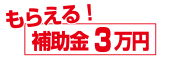 もらえる補助金30000円